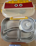 BangLeChef不銹鋼飯盒微波爐加熱保溫中小學(xué)生上班族專(zhuān)用316食品級便當餐盒 薯條-316鋼內膽【5件套】五格 曬單實(shí)拍圖