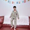 G.DUCKKIDS小黃鴨男童睡衣春秋款家居服兒童套裝中大童秋裝長(cháng)袖長(cháng)褲空調服男 淺綠色 140 建議130-140cm9-10歲cm 曬單實(shí)拍圖