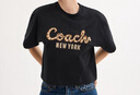 蔻馳（COACH）奧萊女士 T恤短袖 黑色 XS 曬單實拍圖