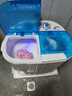 大黃鴨電器洗衣機半自動(dòng)雙桶雙缸家用小型迷你租房宿舍波輪脫水甩干雙杠省電老式強動(dòng)力易操作以舊換新 UV紫光丨純銅雙電機丨抑菌除螨丨防刮絲脫水桶 曬單實(shí)拍圖