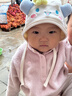 戴維貝拉（DAVE＆BELLA）兒童長(cháng)袖上衣加絨男童衛衣女寶寶套頭衫秋冬新款小童衣服童裝 紫粉色【現貨】 90 cm（建議身高80-90cm） 曬單實(shí)拍圖