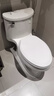 科勒（KOHLER）五級(jí)旋風(fēng)連體抽水馬桶坐便器噴射虹吸式大沖力305坑距5171T-SE-0 曬單實(shí)拍圖