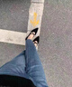 OLJ奢侈高端品牌女鞋粗跟短靴2025新款圓頭瘦瘦靴通勤真皮高跟鞋靴子 米白色(包腳顯瘦) 37 單層4 曬單實(shí)拍圖