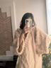 族瑪士趙露思同款珊瑚絨睡袍女士秋冬季斗篷披肩睡衣加絨加厚冬天居家服 M 曬單實(shí)拍圖