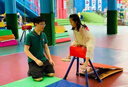 奧匹兒童可調節跳馬幼兒園鞍馬拆卸大小山羊跳訓練器材彈簧助跳板 小號-跳馬 紅色 AP-1610 曬單實(shí)拍圖