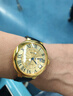 西普尼金表（HIPINE）女士手表輕奢金表女石英表純金999男大表盤(pán)新款情侶手表生日禮物 【鋯石金面女款】金重0.71g 曬單實(shí)拍圖