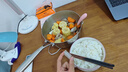科瑞康KRKN奶鍋無涂層316不銹鋼加厚寶寶專用輔食鍋嬰兒煎煮一體雪平鍋 【蒸籠套餐】+304蒸格 22cm 曬單實(shí)拍圖