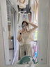 拉夏貝爾（La Chapelle）夏季套裝女裝2025年夏季新款時尚簡約短褲短袖襯衫條紋吊帶三件套 咖色套裝 L 曬單實拍圖