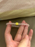 周六福七夕禮物黃金轉(zhuǎn)運珠女款3D硬金琺瑯本命年萌力寶貝芙蓉石手串定價 萌力蛇寶-0.91g 曬單實拍圖