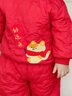 巴拉巴拉童裝兒童套裝寶寶兩件套秋冬裝夾棉保暖加厚可愛(ài)溫暖衣服 紅色蘋(píng)果好運貓60611 80 曬單實(shí)拍圖