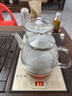 益茶福全自動(dòng)上水電熱水壺底部上水嵌入式茶臺(tái)功夫茶燒水壺飲水燒水一體機(jī)抽水玻璃煮茶壺保溫泡茶壺 SQ-008金色玻璃套裝 1L 曬單實(shí)拍圖
