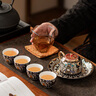 如瓷動(dòng)人敦煌文創(chuàng  )鎏銀茶具套裝整套高檔禮品生日禮物送長(cháng)輩喬遷定制伴手禮 琺瑯彩敦煌茶壺禮盒裝 7件 陳德生作品退休紀念品送長(cháng)輩實(shí)用 曬單實(shí)拍圖