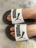 彪馬（PUMA）男鞋女鞋 23夏季新款戶外運動鞋沙灘鞋舒適透氣居家休閑一字拖鞋 【主推款】372279-36/彪馬白-炭黑色 42 270/8 42/270/8 曬單實拍圖