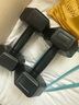特步（XTEP）啞鈴男女士六角家用運動(dòng)健身器材舉重組合套裝包膠小亞玲2KG*2 曬單實(shí)拍圖
