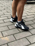 輕奢男鞋秋冬季新款軟底運動(dòng)鞋男潮流休閑鞋男增高鞋子男士老爹鞋 白黑色 41 曬單實(shí)拍圖