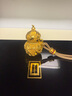 老鋪黃金古法手工足金花絲葫蘆（2號(hào)）吊墜（配繩） 金重約25.6g 曬單實(shí)拍圖