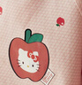 果殼（Gukoo）睡衣女春秋新款HelloKitty聯(lián)名小蘋果滿印甜美娃娃領(lǐng)女士套裝A 西柚紅套裝 XL 曬單實(shí)拍圖