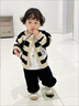 G.DUCKKIDS小黃鴨男童套裝秋裝2025新款帥氣兒童外套衛衣褲子三件套寶寶衣服 咖啡色 100 建議2~3歲【 90-100cm】cm 曬單實(shí)拍圖
