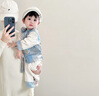 G.DUCKKIDS小黃鴨周歲禮服男寶寶抓周衣服女漢服百日宴百天滿月嬰兒套裝夏季 紅色+香囊 90 建議1~2歲【 80-90cm】cm 曬單實拍圖