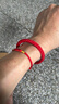 默研（MOYAN）無(wú)扣本命年手腕紅繩紅線(xiàn)手鏈玉米結無(wú)痕男士2026蛇年素手繩女手環(huán) 紅色女長(cháng)18cm粗8mm A13-101 曬單實(shí)拍圖