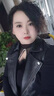 兔芊綿羊皮馬甲真皮女皮坎肩2025秋冬新款真皮馬甲女短款綿羊皮機車(chē)服 黑色 均碼 L 曬單實(shí)拍圖