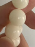 吉千年白玉菩提根手串 男女款佛珠文玩 圓珠款菩提手串念珠 生日禮物 白玉菩提根12mm*17顆 素款 曬單實(shí)拍圖