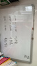 得力(deli) 60*40cm小白板寫(xiě)字板小黑板 家用黑板 掛式白班兒童磁性 寫(xiě)字板 綠板 白板33136 曬單實(shí)拍圖