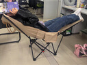 RICH YOUR HOME德國品質(zhì)折疊椅躺椅2025新款坐躺睡戶(hù)外午睡折疊椅辦公室釣魚(yú)露營(yíng) 柔軟加棉+腿托-卡其色 曬單實(shí)拍圖