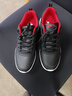 特步男鞋秋冬運動(dòng)鞋休閑鞋革面防潑水跑鞋防滑耐磨輕便緩震跑步鞋子男 9809黑紅【防潑水皮面款】 43 曬單實(shí)拍圖