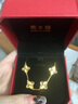 周大福周大福ING四葉草五花手鏈黃金工費1280)15cm約11.27g F233885 曬單實拍圖