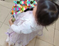 安妮優(yōu)兒洛麗塔公主裙女童夏季洋氣兒童網(wǎng)紗連衣裙女孩生日裙子 粉色  110 曬單實(shí)拍圖