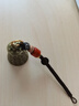 宮鈴純黃銅鈴鐺配飾汽車(chē)鑰匙扣鏈掛件古風(fēng)手工編織掛繩吊墜圈 心經(jīng)鈴鐺祥云繩款 曬單實(shí)拍圖