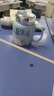幾物森林 陶瓷馬克杯喝水杯子咖啡杯情侶杯早餐杯茶杯男女 認真生活藍色 曬單實(shí)拍圖