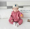 G.duck嬰兒衣服春裝春秋連體衣嬰幼兒寶寶連帽外出服外套沖鋒衣長(cháng)袖爬服 玫紅色 73cm 73 13斤以下的寶寶 曬單實(shí)拍圖
