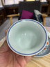 豐眾新款琺瑯彩纏枝蓮三才蓋碗茶杯陶瓷家用泡茶碗主人杯功夫茶具套裝 斗彩纏枝蓮三才蓋碗140毫升安全 曬單實(shí)拍圖