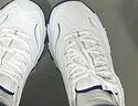 斯凱奇（Skechers）男鞋小白熊休閑鞋子厚底增高百搭運動(dòng)軟底老爹鞋女 白色/海軍藍色/WNV 39 曬單實(shí)拍圖