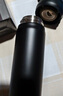 膳魔師（THERMOS）保溫杯不銹鋼水杯磨砂黑500ml保冷杯便攜JNL-502雙十一送禮 曬單實(shí)拍圖