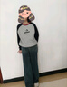 迪士尼兒童衛衣女童秋季大童上衣女孩學(xué)院風(fēng)洋氣童裝 DS022藏青 160cm  曬單實(shí)拍圖
