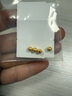 喜上眉梢喜飾黃金古法金珠999足金散珠硬金光面磨砂轉(zhuǎn)運(yùn)珠路路通圣誕禮物 4mm重工古法珠約四顆 1g 曬單實(shí)拍圖