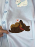 LDBE美式重工小狗刺繡棒球服外套女秋季新款寬松立領(lǐng)慵懶風(fēng)開衫衛(wèi)衣潮 藍(lán)色 M 【80-100斤】 曬單實拍圖