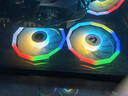 名龍堂（MLOONG） HD120 12CM臺式電腦主機靜音機箱LED/ARGB炫酷環(huán)形幻彩散熱風(fēng)扇 ARGB風(fēng)扇黑*6 曬單實(shí)拍圖