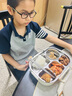 雙槍（Suncha）鈦健康不銹鋼飯盒學(xué)生上班族可微波爐餐盒比316好1.5L配保溫袋 曬單實拍圖