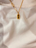 周大福 金條金磚吊墜項(xiàng)鏈套鏈(工費(fèi)880)40cm約7.45g F226470七夕 曬單實(shí)拍圖