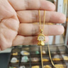 周六福（ZLF）  金鑲玉吊墜足金鑲和田白玉如來(lái)佛本命佛守護神禮物 吊墜（不含鏈） 金重約0.97-1.15g 曬單實(shí)拍圖