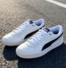 彪馬（PUMA）【小白鞋】增高厚底網(wǎng)球風(fēng)板鞋女復(fù)古休閑鞋 SKYE 374764 白-黑色-02 38 曬單實拍圖