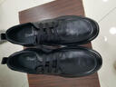 蜘蛛王休閑皮鞋男2025秋季新款真皮防滑平底系帶男士商務(wù)正裝鞋爸爸鞋子 黑色 -雙層牛皮 39 (245mm) 【贈運費險】 曬單實(shí)拍圖