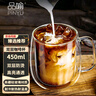 品喻（PINYU）雙層玻璃杯馬克杯咖啡杯高顏值杯子家用高硼硅水杯茶杯加厚450ml 曬單實(shí)拍圖