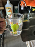 COOKSS兒童牛奶杯玻璃杯家用飲水杯帶刻度吸管水杯寶寶沖泡奶粉杯綠恐龍 曬單實(shí)拍圖