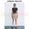UR七夕2025秋季新款女簡約休閑紋理萌寵刺繡修身針織衫UYY950100 藏青 XL 曬單實拍圖