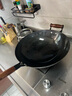 典匠 炒鍋鐵鍋無(wú)涂層鑄鐵鍋具圓底炒菜鍋少油煙 圓底單柄炒鍋 34cm 曬單實(shí)拍圖